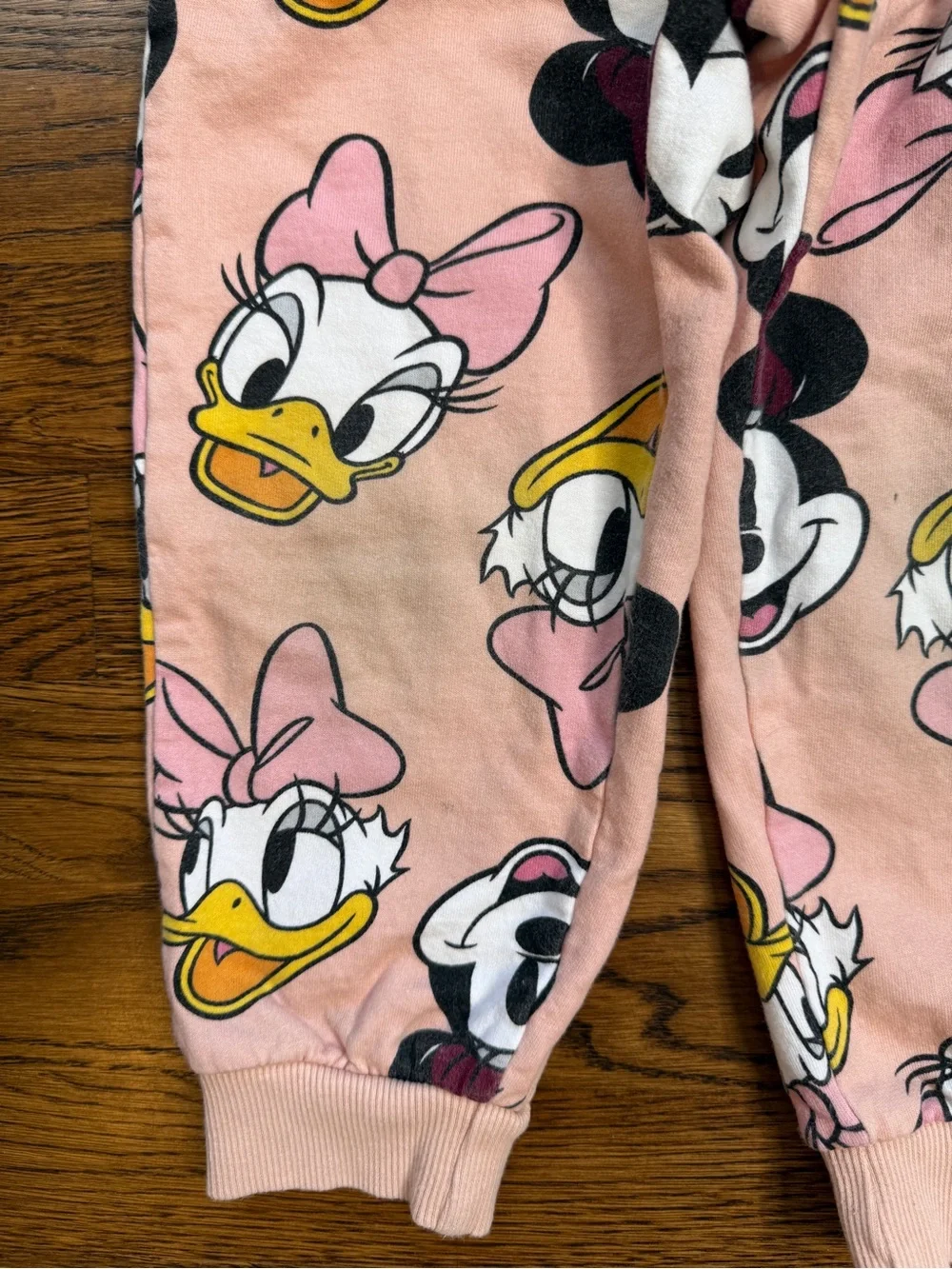 Disney Mickey & Friends Girls Pink Minnie & Daisy Print Jogger Sweatsuit Set 3T